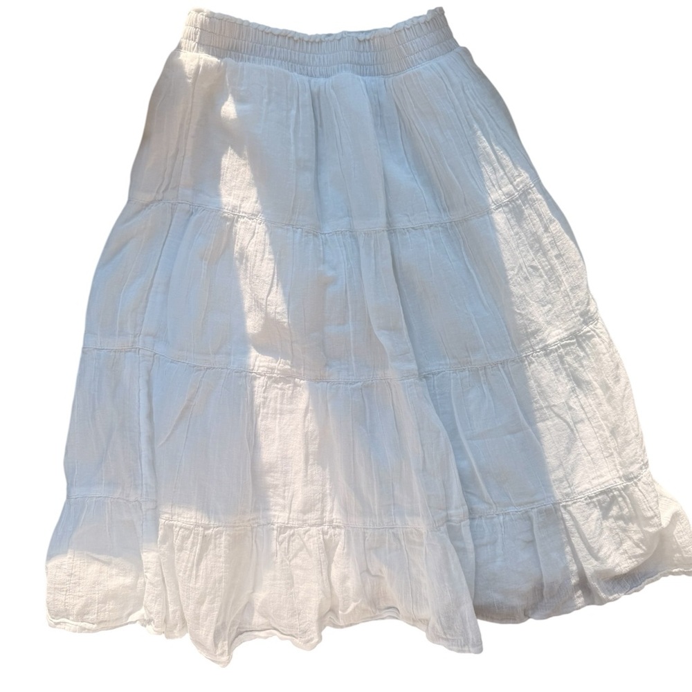 Abercrombie kids white long skirt size 5/6